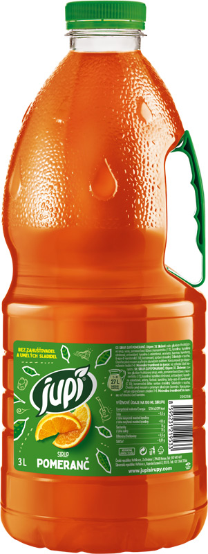 Jupí Sirup pomeranč 3l