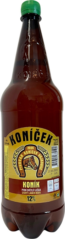 Pivovar Koníček 12 Koník Světlý ležák pivo 1,5l PET