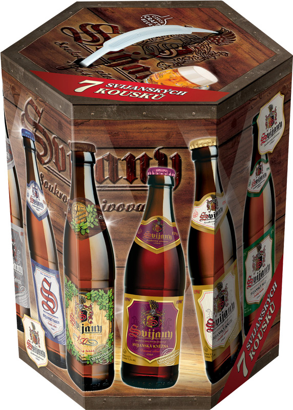 Svijanských 7 kousků pivo multipack 7x500ml sklo