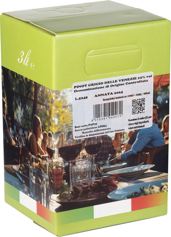 Parolvini Pinot Grigio delle Venezie DOC 3l BiB