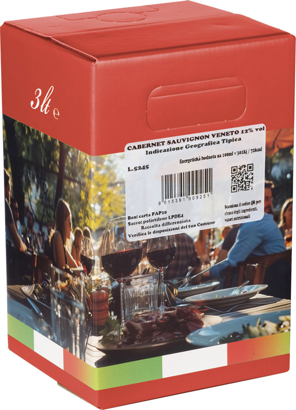 Parolvini Cabernet Sauvignon Veneto IGT 3L BiB