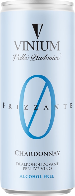 Vinium Velké Pavlovice Frizzante Chardonnay nealko 250ml plech
