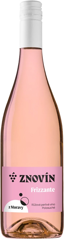 Znovín Znojmo Frizzante Rosé polosuché moravské zemské víno 750ml