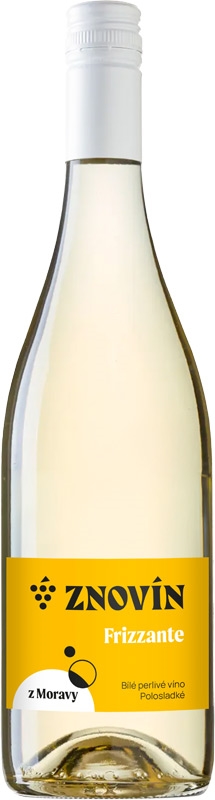 Znovín Znojmo Frizzante bílé polosladké moravské zemské víno 750ml