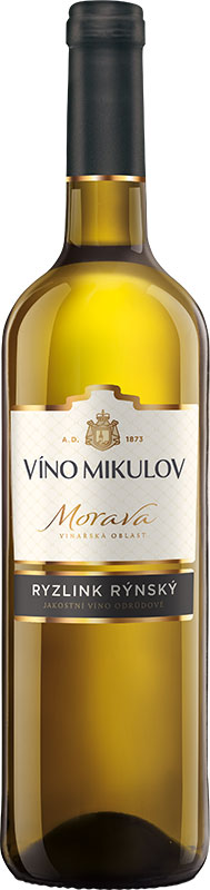 Víno Mikulov Morava Ryzlink rýnský 750ml