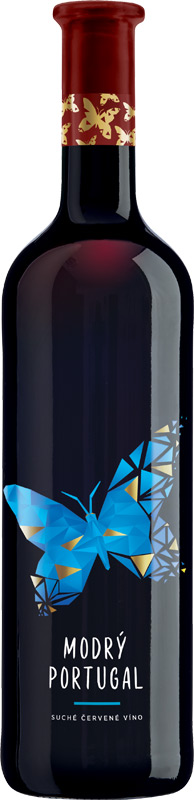 Víno Mikulov Motýl Modrý Portugal 750ml