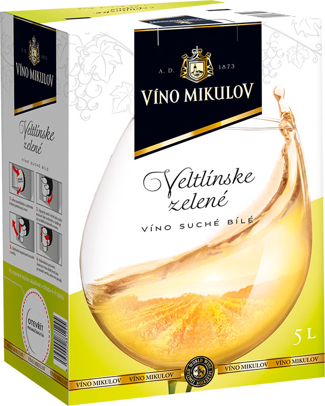 Víno Mikulov Veltlínské zelené 5l BiB