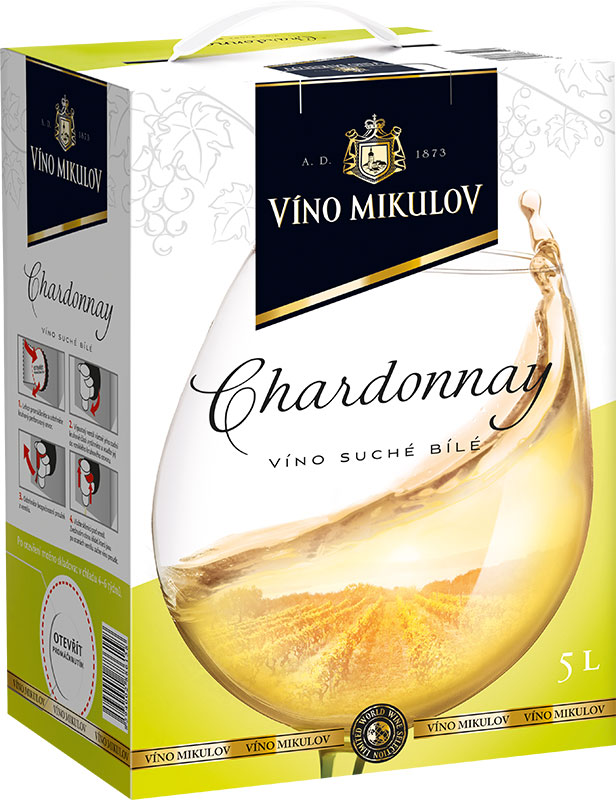 Víno Mikulov Chardonnay 5l BiB