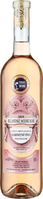 Vinařství Krist Rulandské modré rosé kabinet 750ml