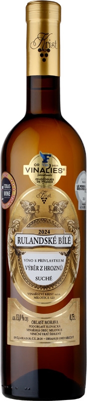 Vinařství Krist Rulandské bílé výběr z hroznů 750ml