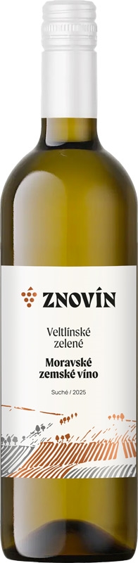 Znovín Znojmo Veltlínské zelené moravské zemské víno 25 5362 750ml