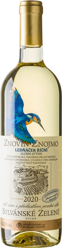 Znovín Znojmo Sylvánské zelené pozdní sběr 20 0331 Ledňáček říční 750ml