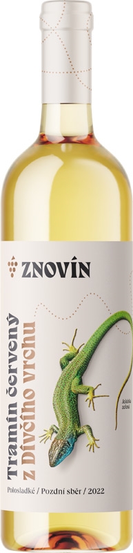 Znovín Znojmo Tramín červený pozdní sběr 22 2402 Ještěrka zelená 750ml