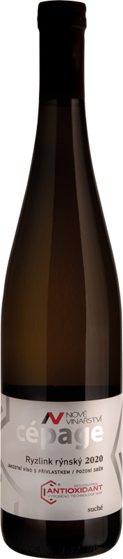 Nové Vinařství Ryzlink rýnský moravské zemské víno Cépage Reservatrol 750ml