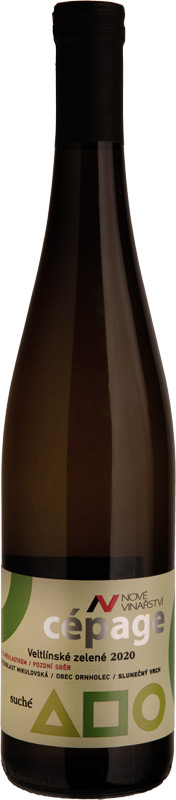 Nové Vinařství Veltlínské zelené pozdní sběr Cépage 750ml