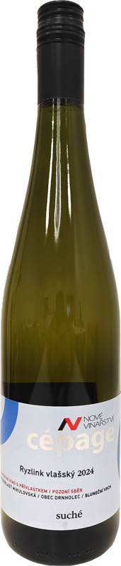 Nové Vinařství Ryzlink vlašský pozdní sběr Cépage 750ml
