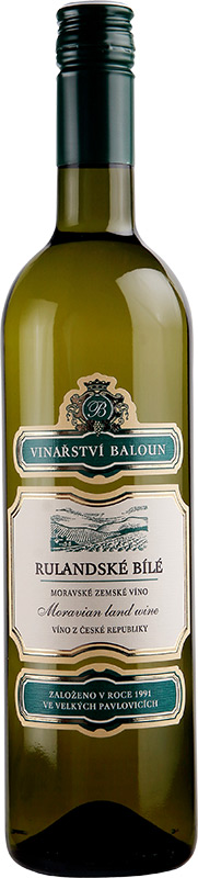 Baloun Rulandské bílé moravské zemské víno 750ml