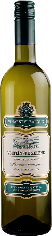 Baloun Veltlínské zelené moravské zemské víno 750ml