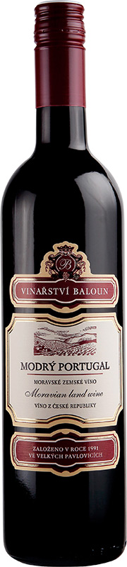 Baloun Modrý Portugal moravské zemské víno 750ml