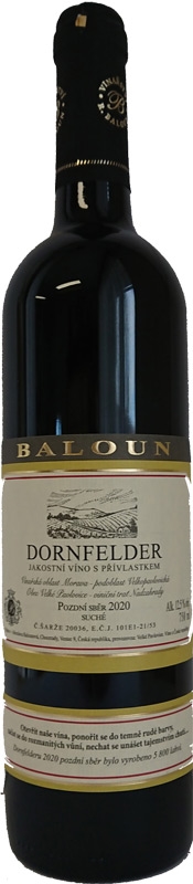 Baloun Dornfelder pozdní sběr 20 750ml