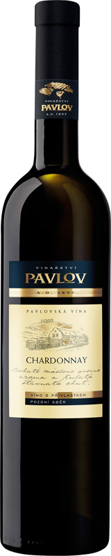 Pavlov Chardonnay pozdní sběr Solitér 750ml
