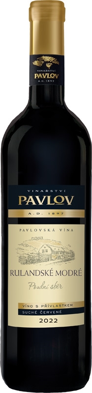 Pavlov Rulandské modré pozdní sběr 750ml