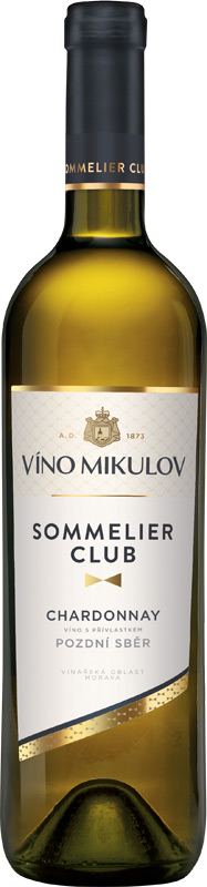 Víno Mikulov Sommelier Club Chardonnay pozdní sběr 750ml