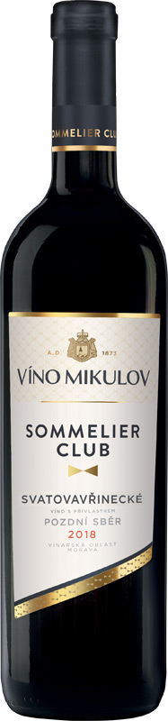 Víno Mikulov Sommelier Club Svatovavřinecké pozdní sběr 750ml