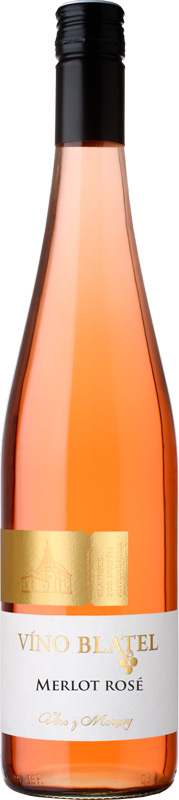 Víno Blatel Merlot rosé 750ml