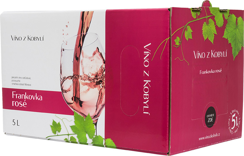 Víno z Kobylí Frankovka rosé 5l BiB