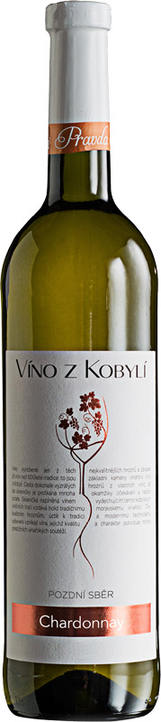 Víno z Kobylí Chardonnay pozdní sběr 24 750ml