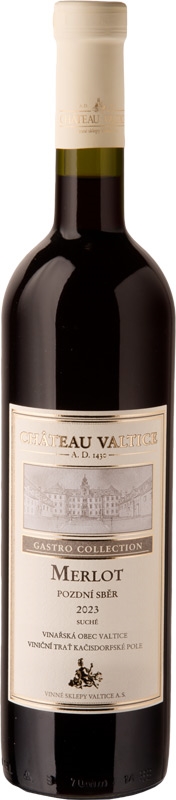 Chateau Valtice Merlot pozdní sběr 23 Gastro Collection 750ml