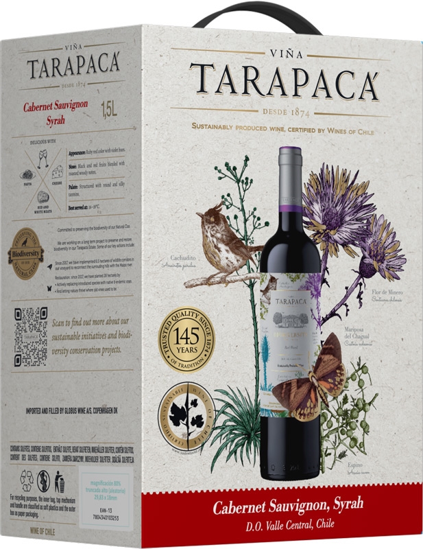 Tarapacá Cabernet Sauvignon Syrah 1,5l BiB