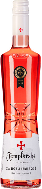 Templářské sklepy Zweigeltrebe rosé 750ml