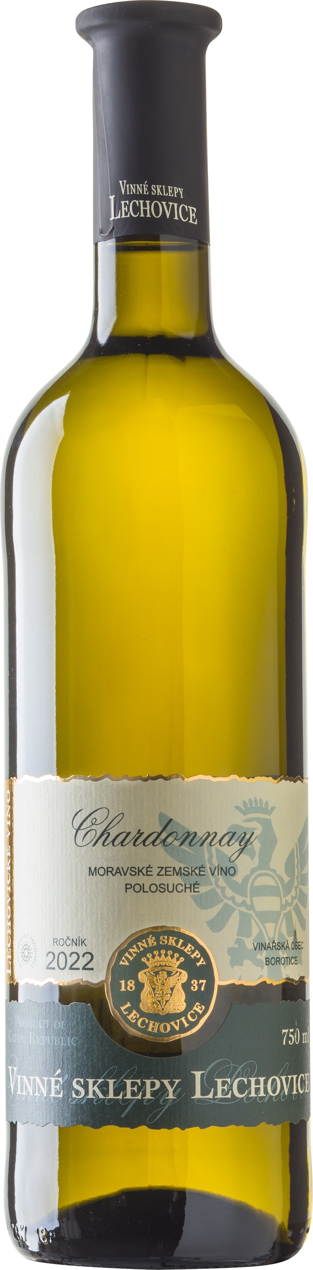 Vinné sklepy Lechovice Chardonnay moravské zemské víno 22 2207 750ml