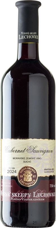Vinné sklepy Lechovice Cabernet Sauvignon moravské zemské víno 24 2442 750ml