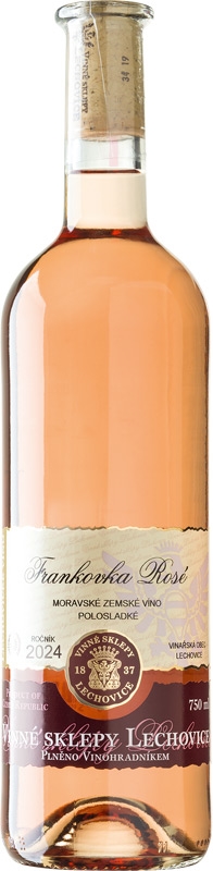 Vinné sklepy Lechovice Frankovka rosé moravské zemské víno 24 2417 750ml