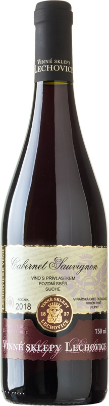 Vinné sklepy Lechovice Cabernet Sauvignon pozdní sběr 18 1834 750ml