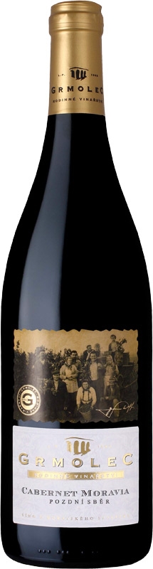 Grmolec Cabernet Moravia pozdní sběr 25 750ml