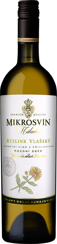 Mikrosvín Mikulov Ryzlink vlašský Flower Line 750ml