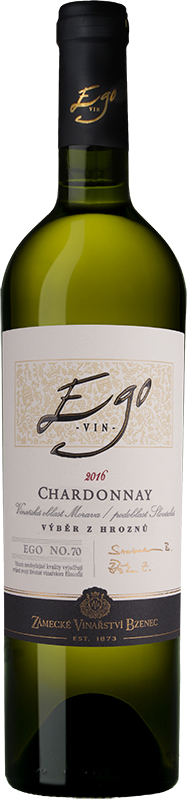 Zámecké vinařství Bzenec Chardonnay výběr z hroznů EGO 750ml