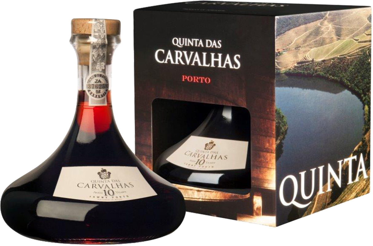 Real Companhia Velha Quinta das Carvalhas Tawny 10YO 750ml karafa dárkový box