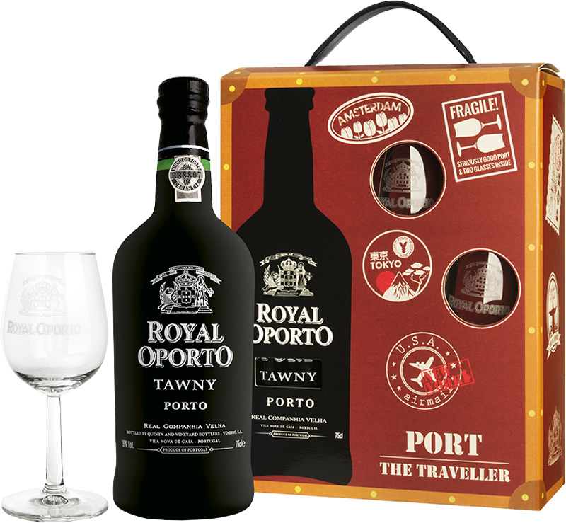 Royal Oporto Tawny Traveller box 750ml + 2x sklo