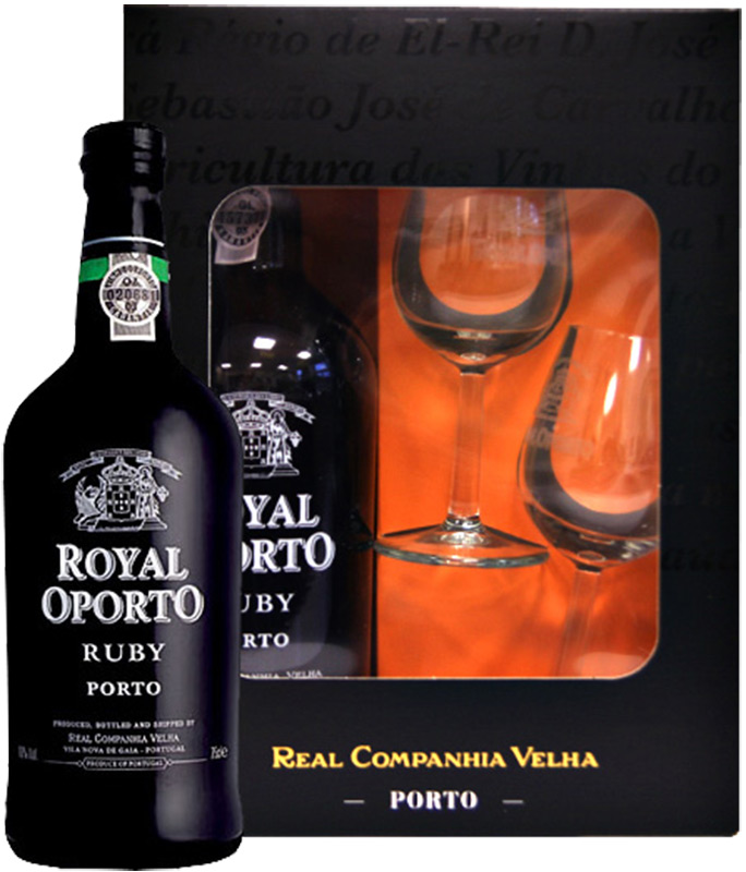 Royal Oporto Ruby + 2 skleničky 750ml