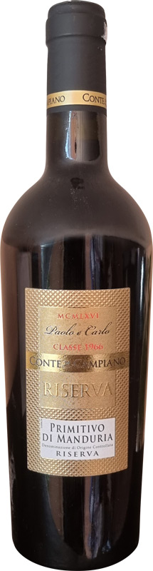 Conte di Campiano Primitovo di Manduria Riserva DOC 750ml