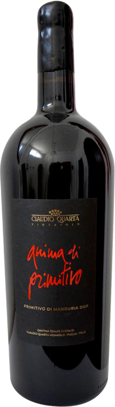 Claudio Quarta Vignaiolo Anima di Primitivo Primitivo di Manduria DOP 1,5l