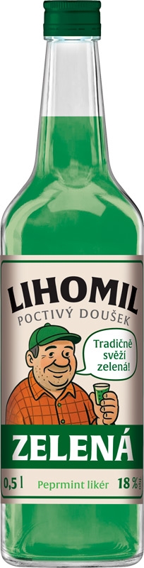 Lihomil Zelená Peprmint 18% 500ml