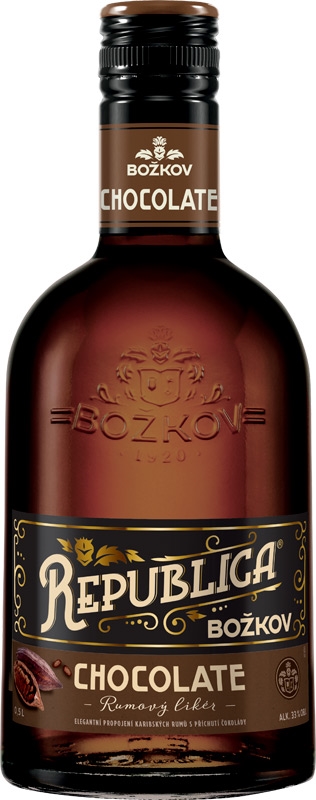 Božkov Republica Elixir Chocolate 33% 500ml