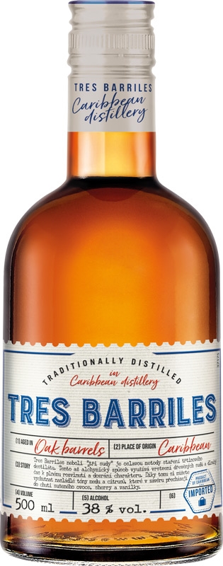 Tres Barriles 38% 500ml
