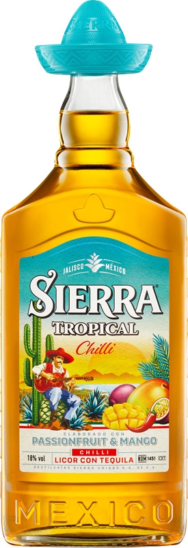 Sierra Tropical Chilli Tequila 18% 1l